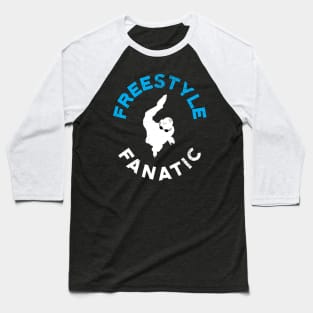 Freestyle Fanatic Swimmer Baseball T-Shirt